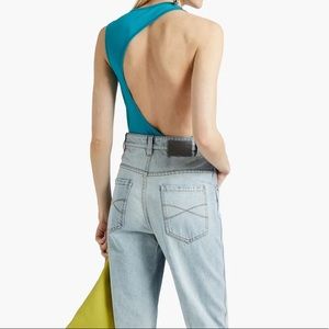 Simon Miller buzzie bodysuit size XS/S in turquoise NWT